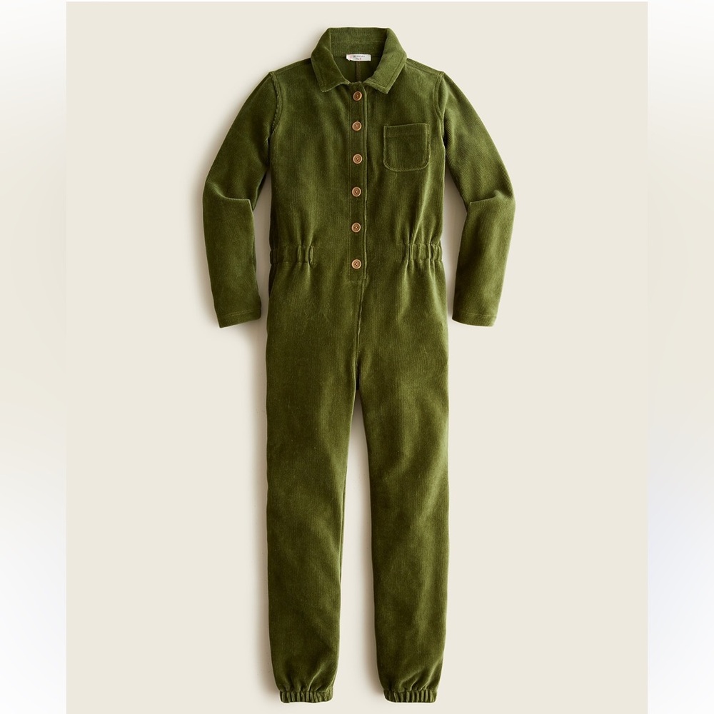 EUC Crewcuts Girls' cozy stretch-corduroy jumpsuit